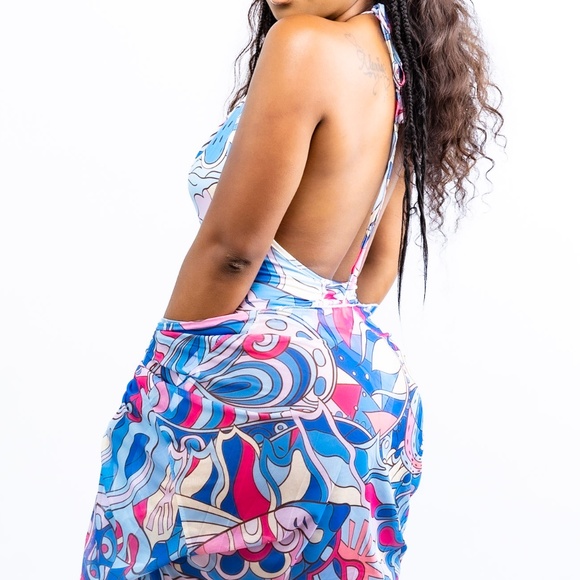 An Angel in LA One Piece with Cover Up and Headwrap - Picture 2 of 2